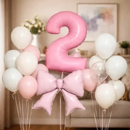 9 латексных шаров(30см) И 2 фольгированных шара