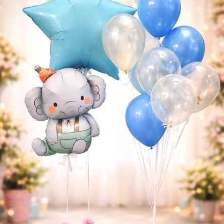 9 латексных шаров(30см) И 2 фольгированных шара