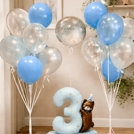 9 латексных шаров(30см) И 2 фольгированных шара